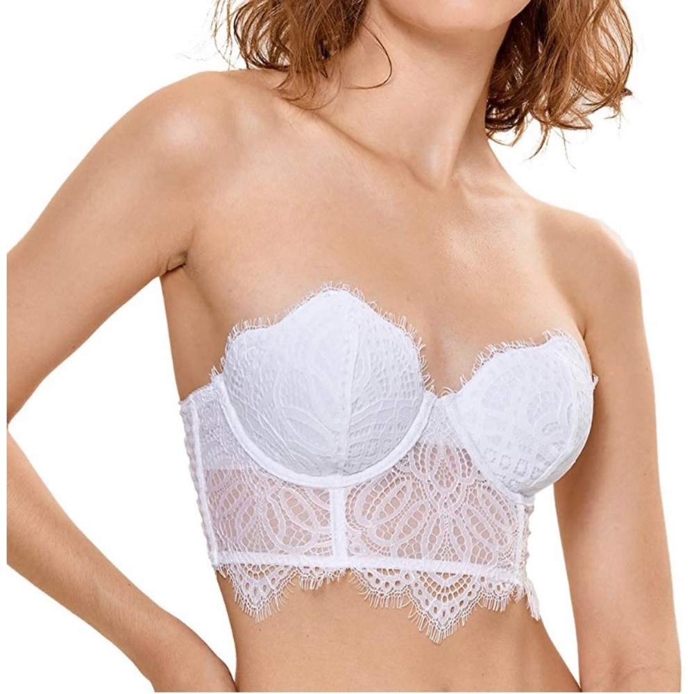 *SOLD* Strapless Mini Bustier Bra 38C NWT